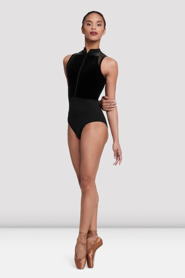 Bloch - Elosie Zip Front Leotard - Adult (L5287) - Black Supply