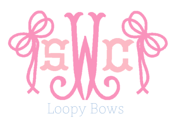 Loopy Bows Monogram For Sale