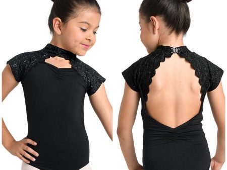 Danz N Motion - Dress to Impress Cap Sleeve Leotard - Child (19124C) - Black Online