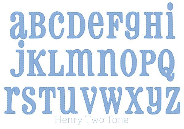 Henry Vintage Stitch Outline Font Discount