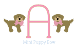 Mini Puppy Bow Monogram - Girl For Sale