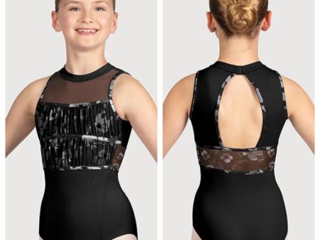 *Bloch - Petal Macie Halter Leotard - Child (CL5255) - Black Discount