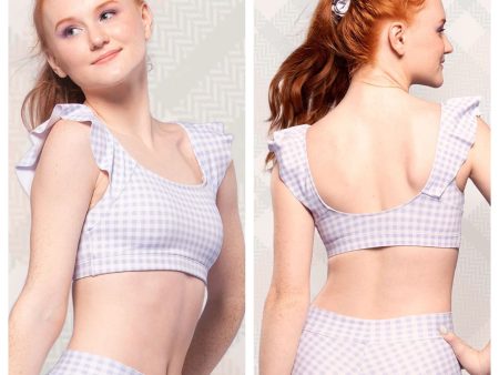 Eleve Dancewear - Olivia Shorts - Child Adult - Lavender Gingham - FINAL SALE Online