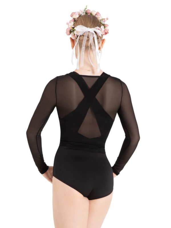 Capezio - Wildflower Meadow Mesh Top - Adult (12094W) - Black Hot on Sale