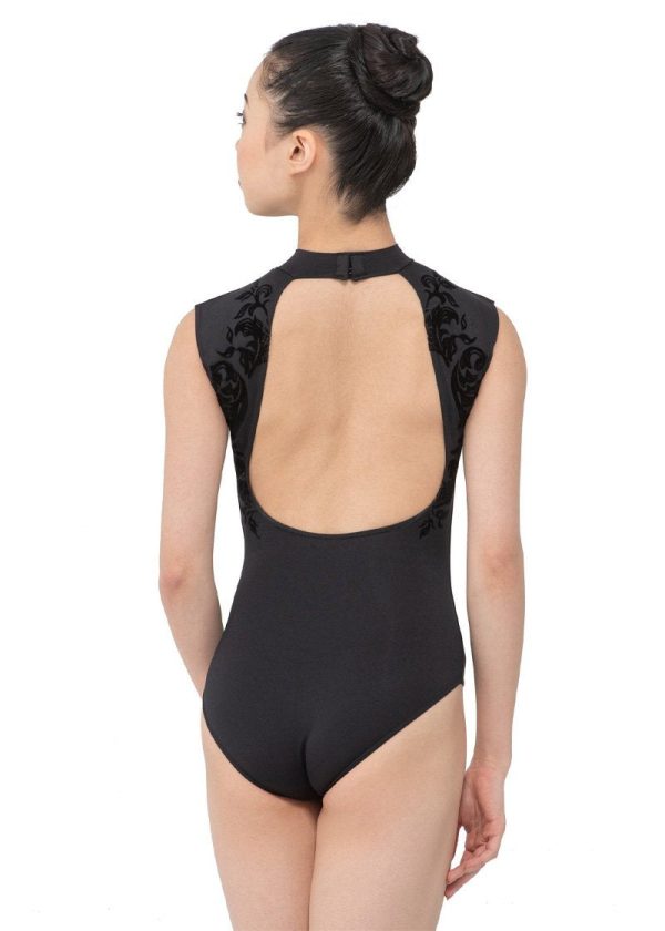 Ballet Rosa - Orialie High Neck Leotard - Adult (1060MFA) - Noir FINAL SALE Discount