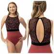 Suffolk - Darling Empire Jewel Neck Leotard - Adult (2565A) - Sangria (GSO) Online now