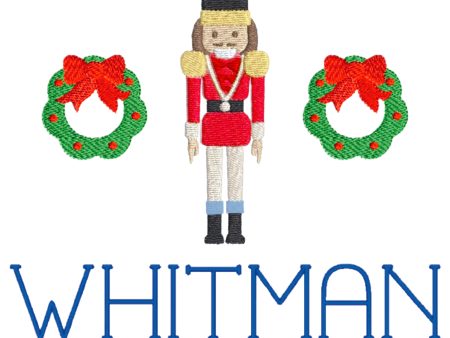 Nutcracker Wreath Monogram Sale