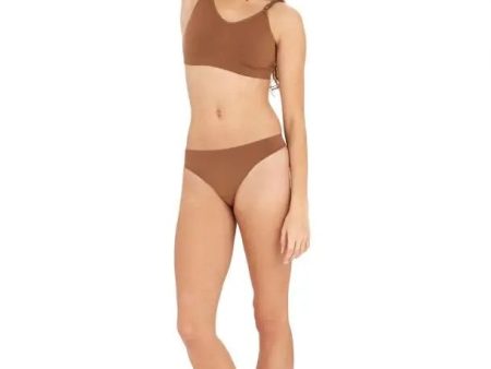 Capezio - Overs & Unders Seamless Low Rise Thong - Adult (3678) - Mocha For Cheap