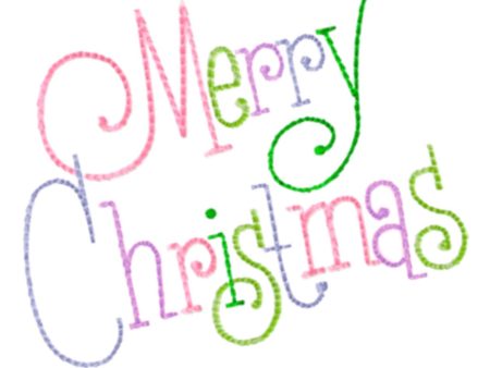 Merry Christmas Embroidery Supply