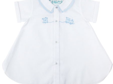 Baby Daygown with Train- White Cheap