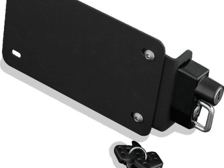 Kuryakyn License Plate Helmet Lock With Mount Black Fashion